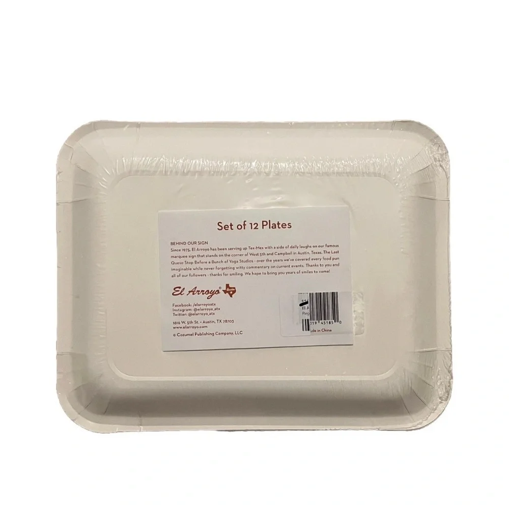 El Arroyo NEW Have Yourself A Merry Little Margarita 12 Christmas Paper Plates